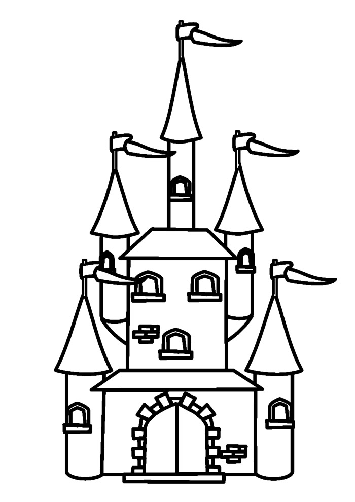 Desenho para colorir Castelo