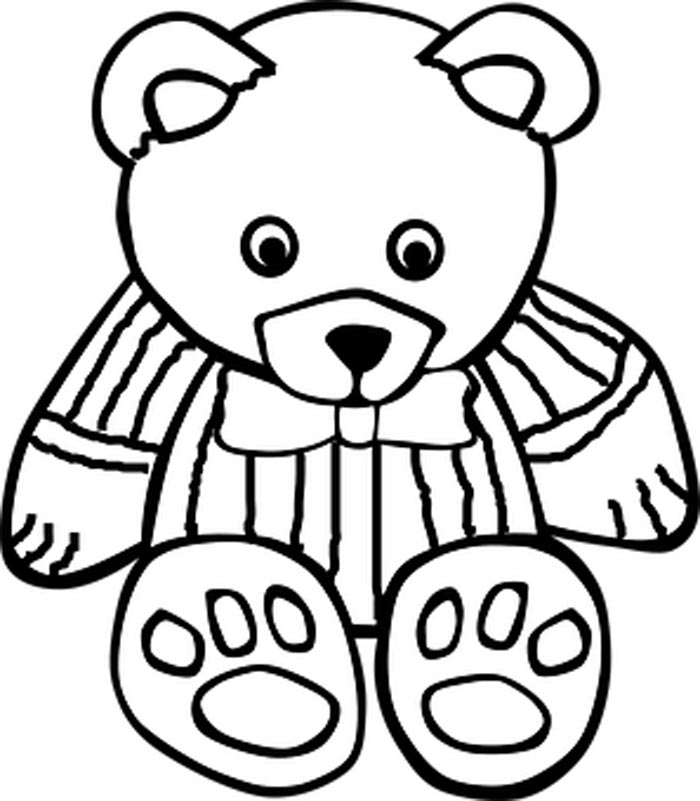 Desenho para colorir Urso teddy